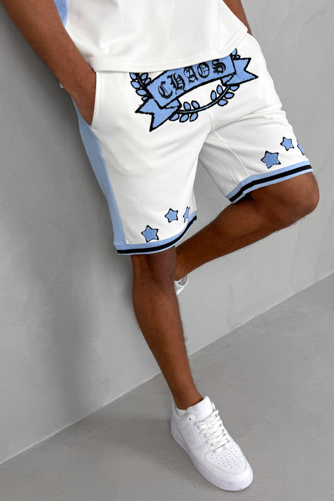 Chaos Crest Short - White/Pale Blue