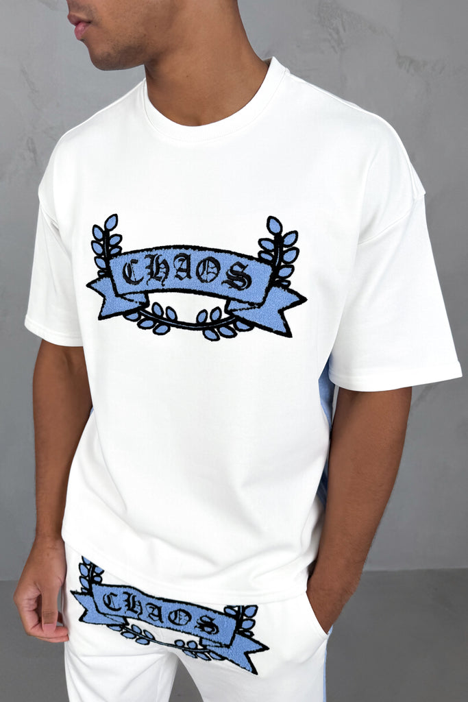 Chaos Crest Short - White/Pale Blue