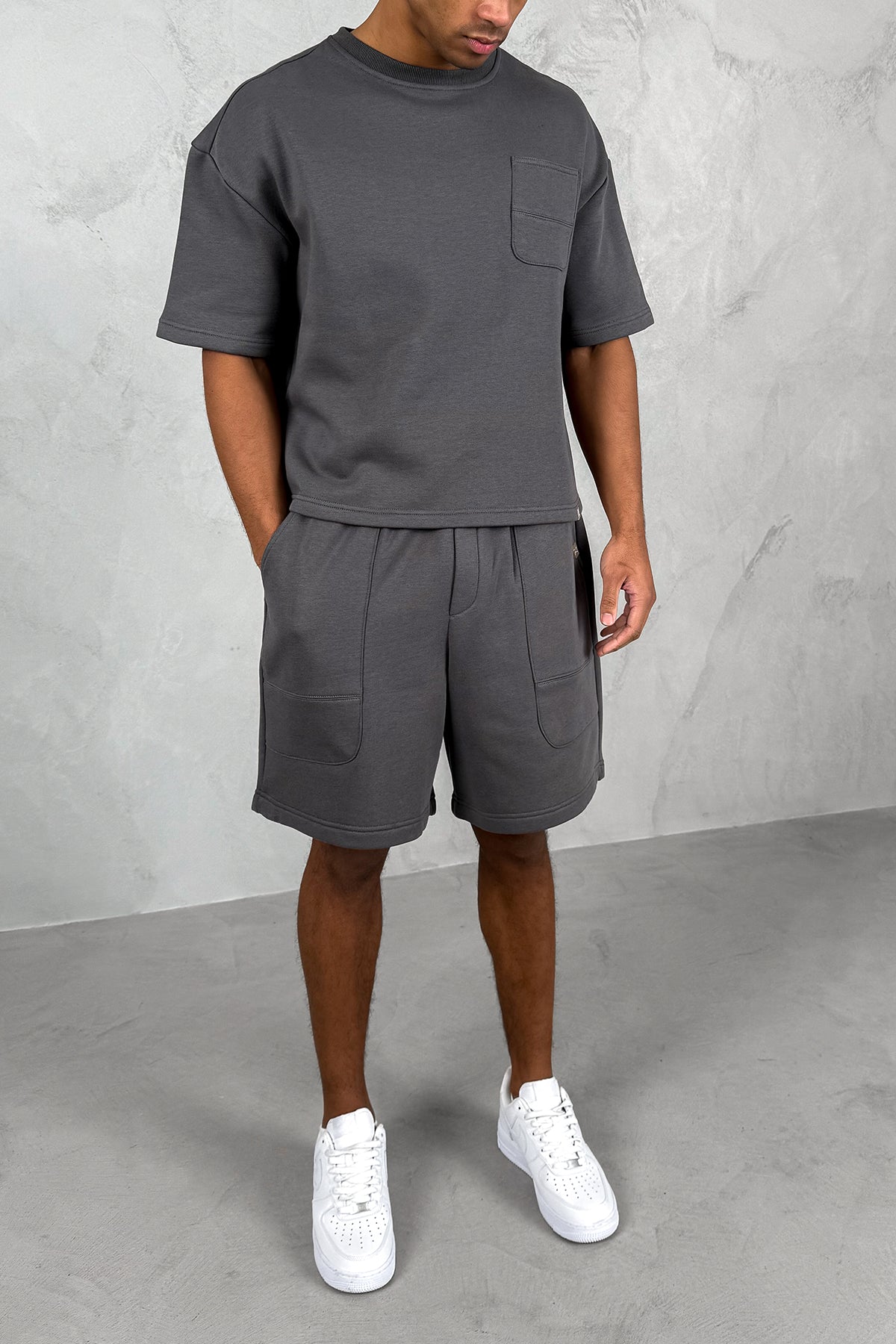 Carpenter Baggy Shorts - Charcoal