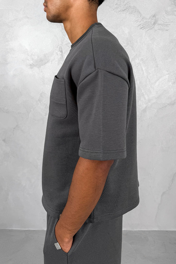 Carpenter Boxy T-Shirt - Charcoal