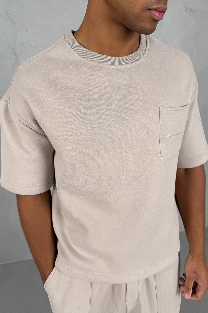 Carpenter Boxy T-Shirt - Grey
