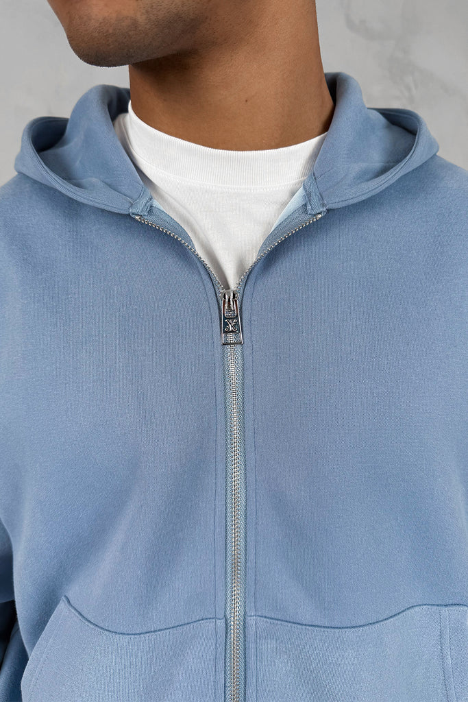 Boxy Sweat Hoody - Pastel Blue
