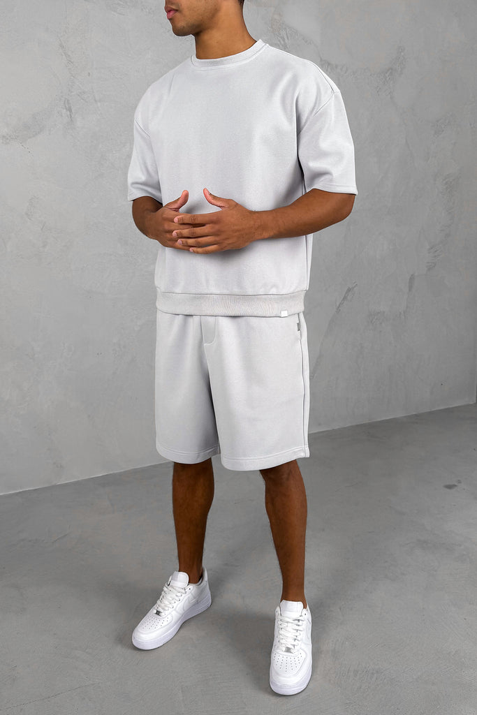 Baggy Sweat Shorts - Light Grey