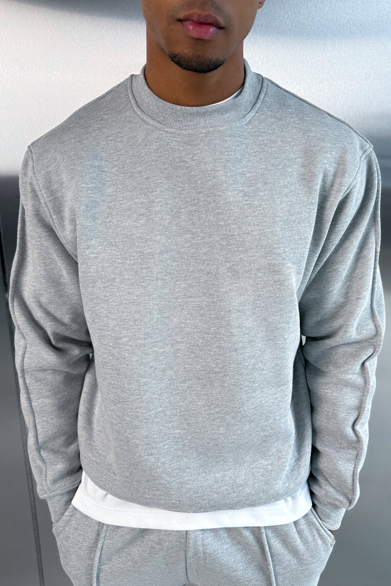 everyone cotton crew neck sweatshirt グレー everyone cotton crew neck sweatshirt (ASH HEATHER) | everyone