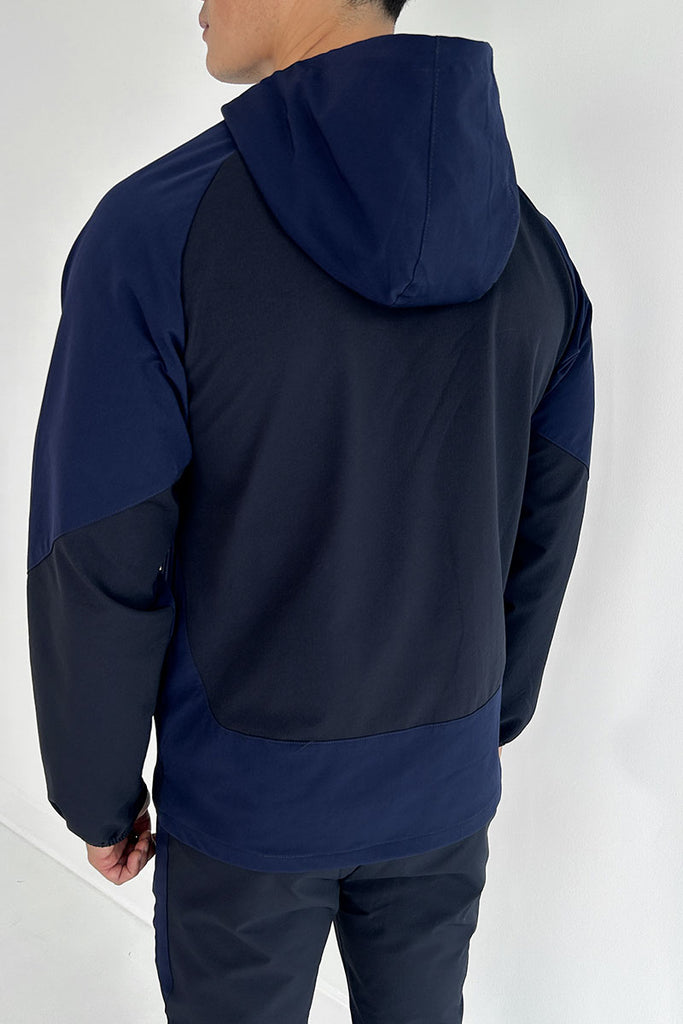 Panel Tech Zip-Up Jacket - Navy