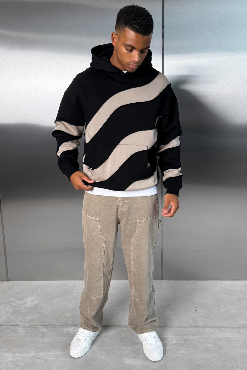 Flow Stitch And Repair Hoodie - Black