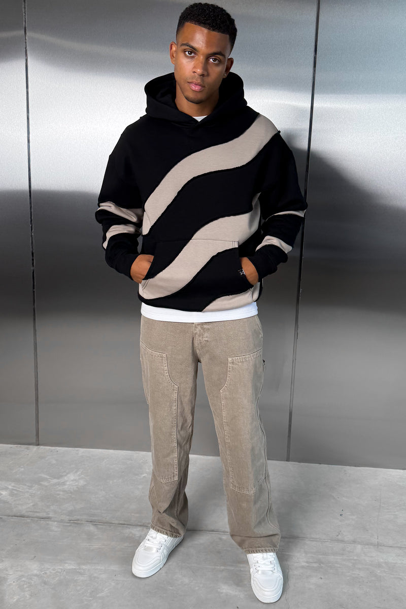 Flow Stitch And Repair Hoodie - Black