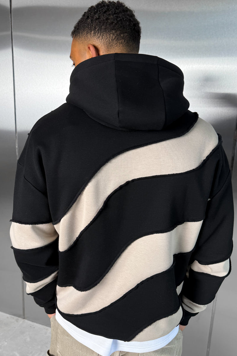 Flow Stitch And Repair Hoodie - Black