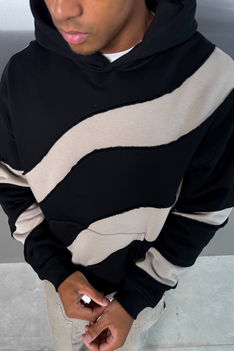 Flow Stitch And Repair Hoodie - Black