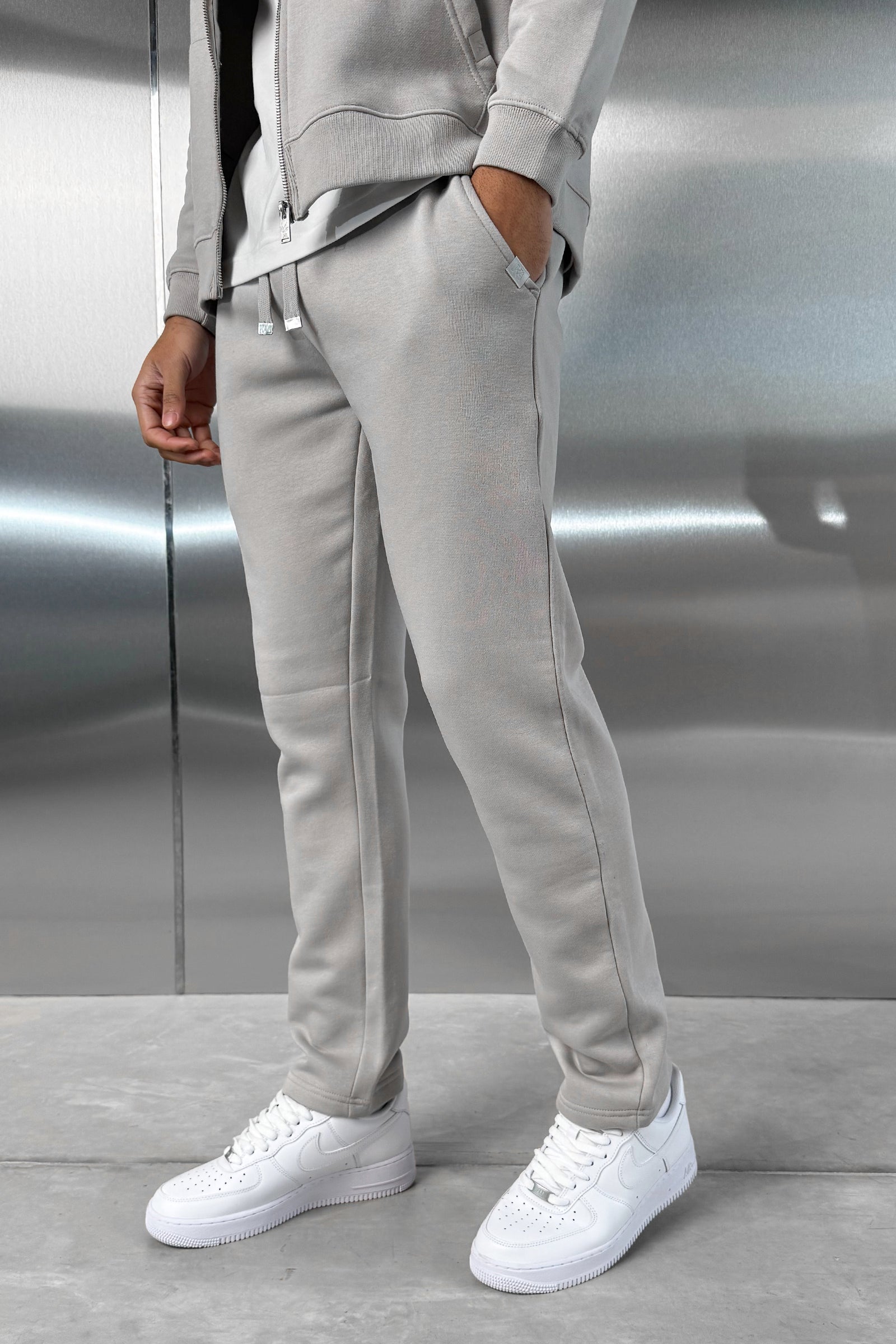 Straight Leg Jogger - Grey