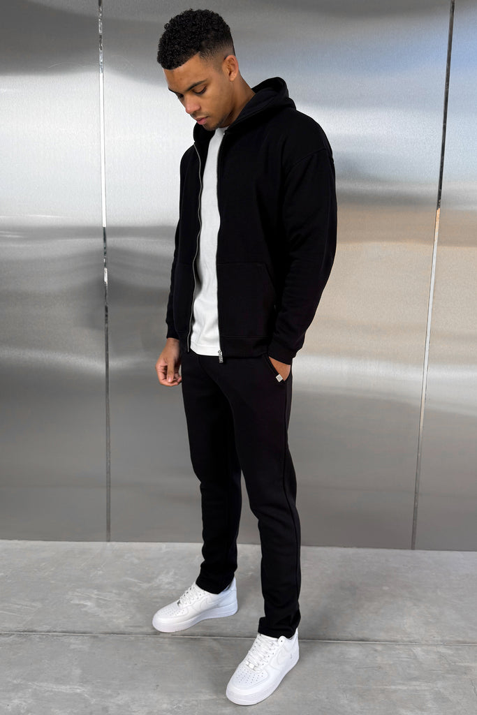 Straight Leg Jogger - Black
