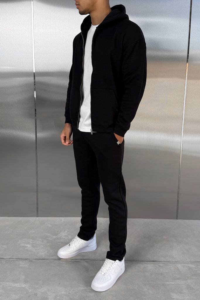 Straight Leg Jogger - Black