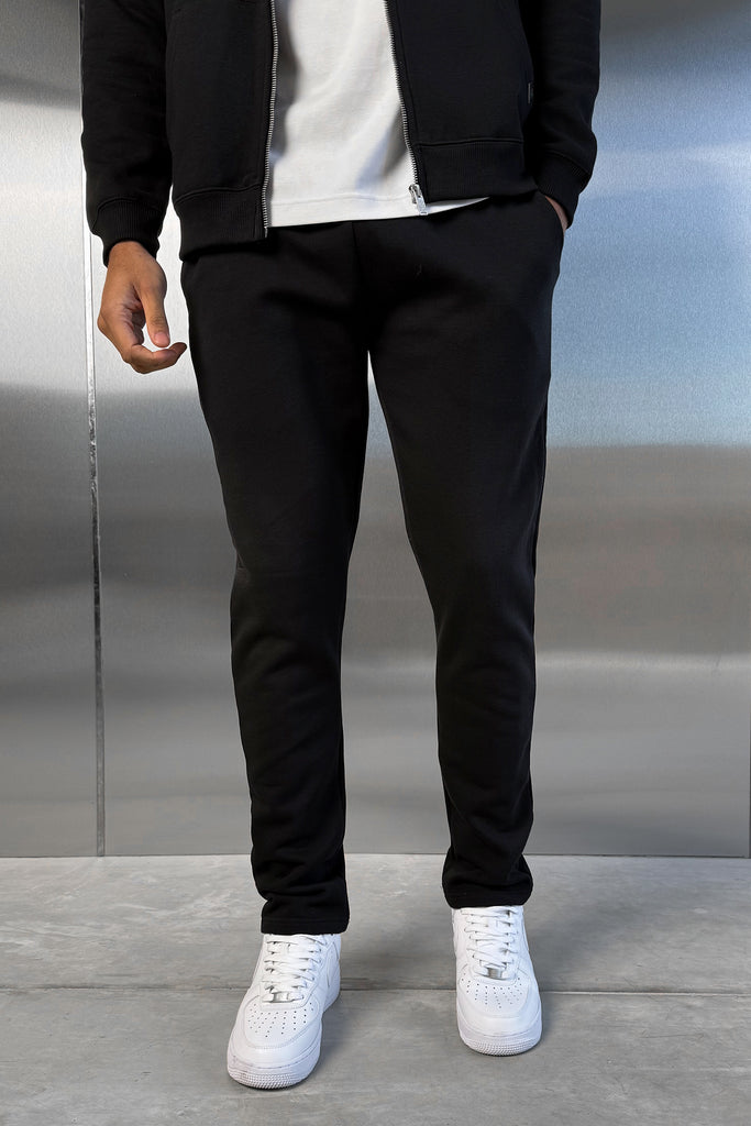 Straight Leg Jogger - Black
