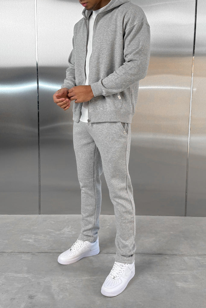 Straight Leg Jogger - Grey Marl