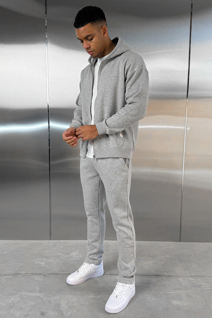 Straight Leg Jogger - Grey Marl