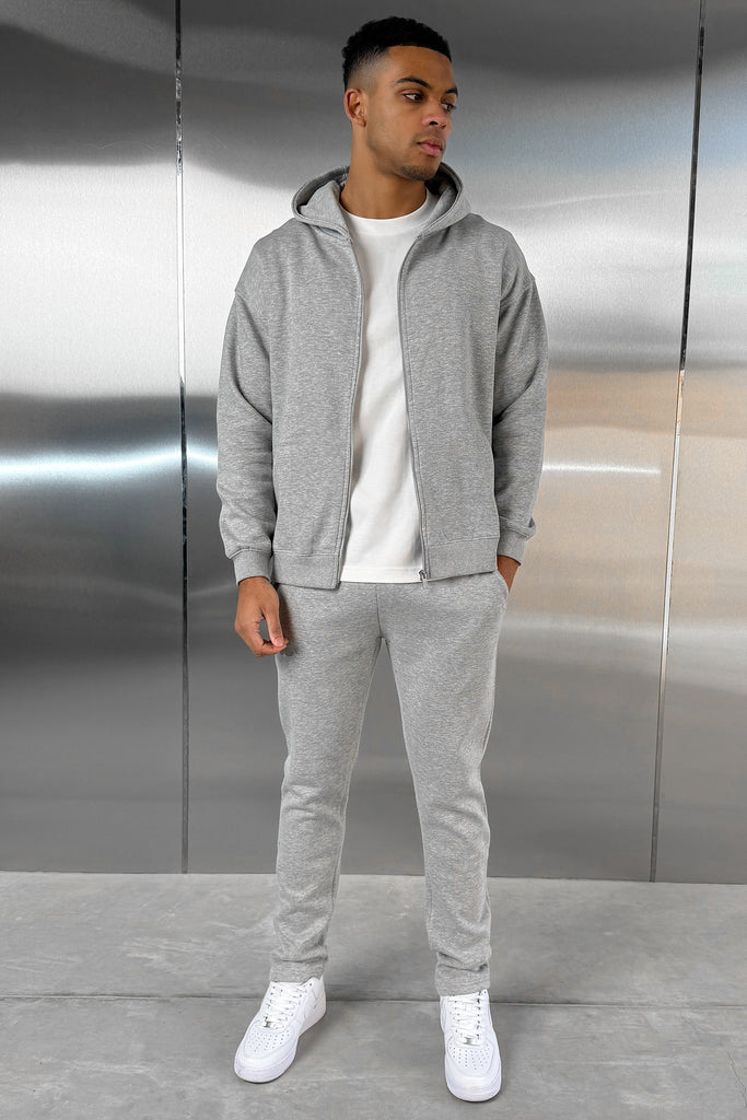 Straight Leg Jogger - Grey Marl