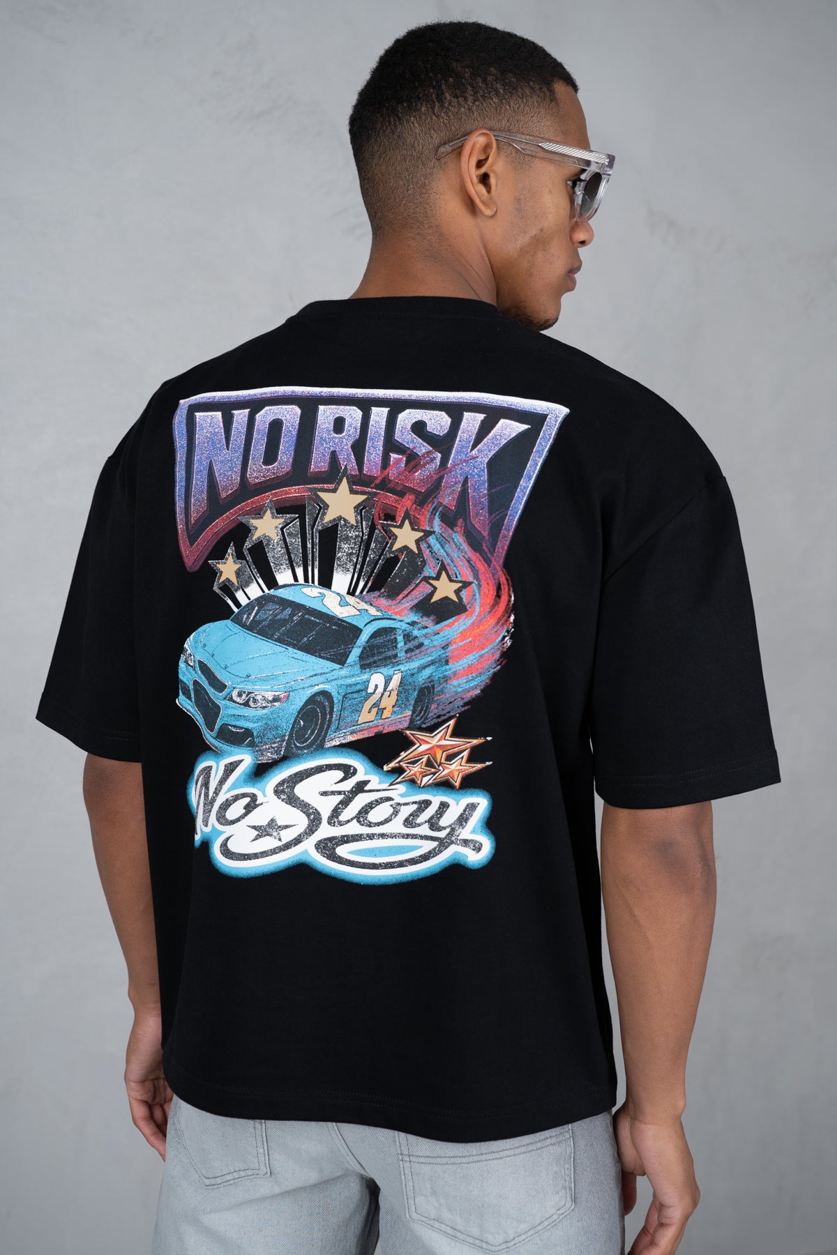 No Risk No Story Boxy T-Shirt - Black