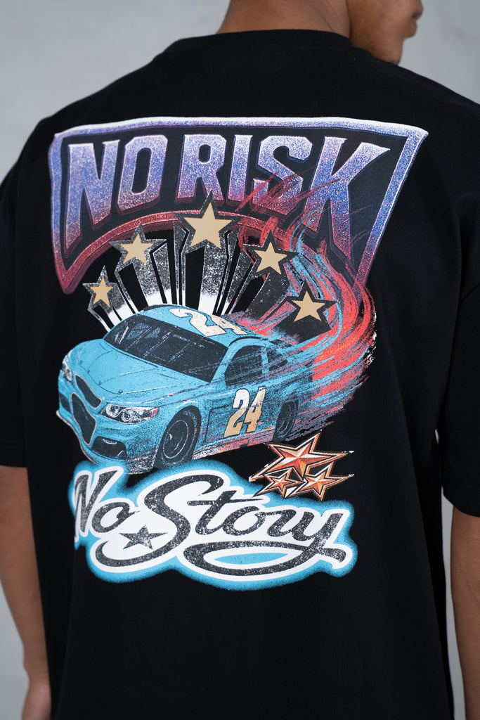 No Risk No Story Boxy T-Shirt - Black