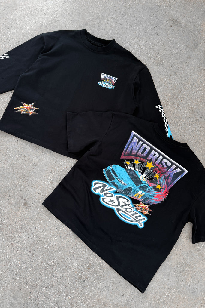 No Risk No Story Boxy T-Shirt - Black