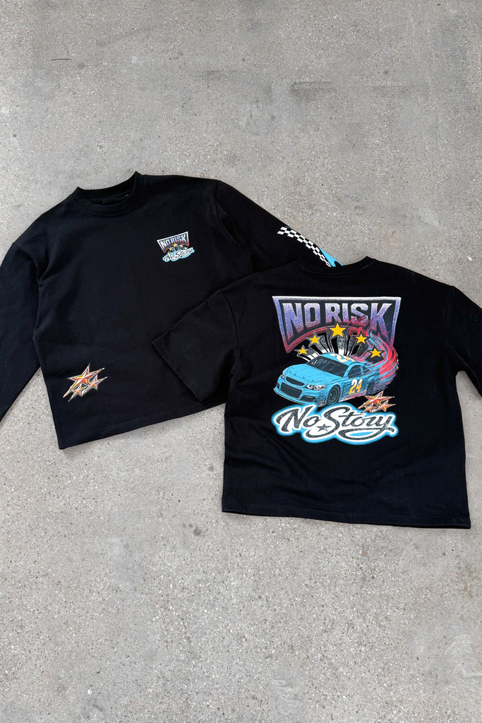 No Risk No Story Boxy T-Shirt - Black