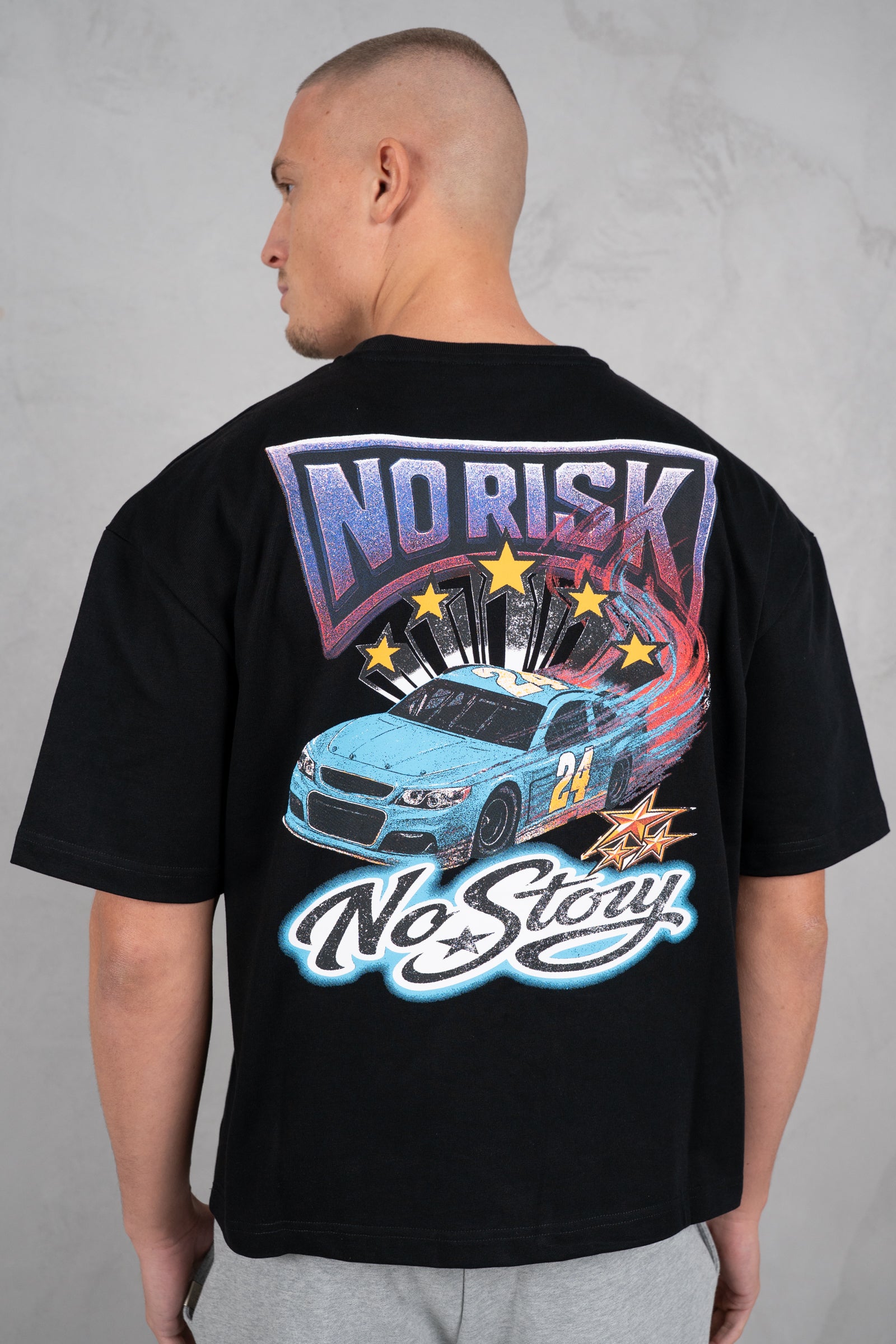 No Risk No Story Boxy T-Shirt - Black