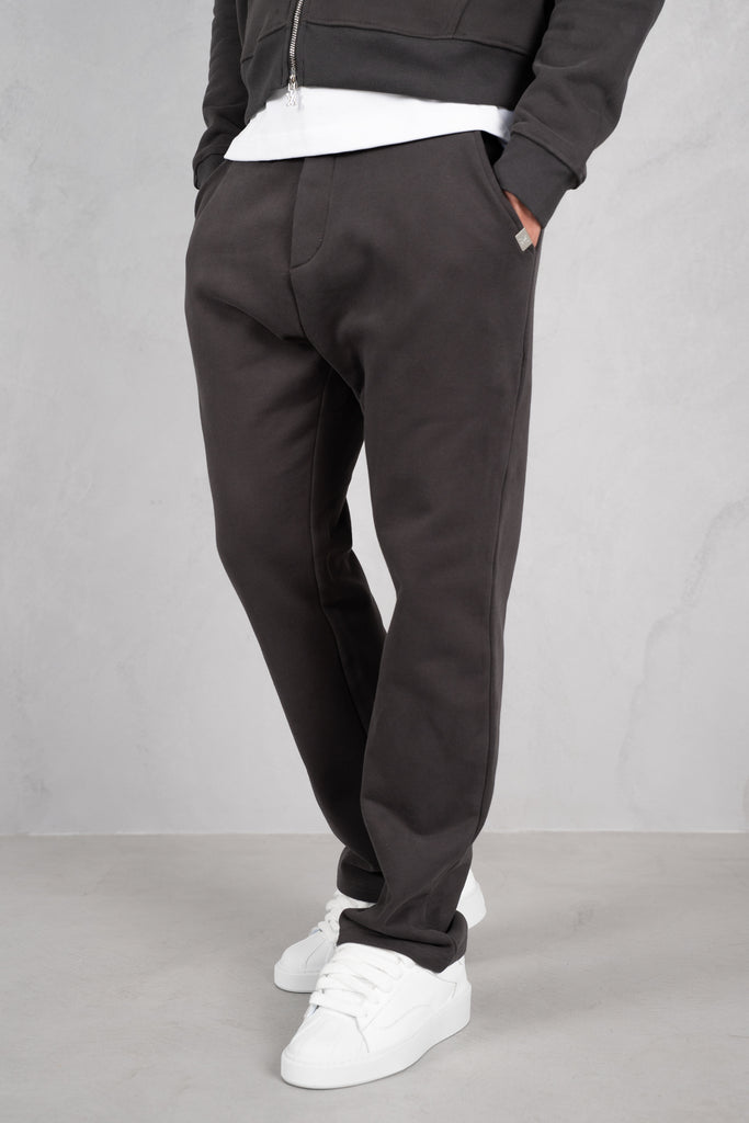 Premium Daily Boxy Double Zip Hoodie - Charcoal