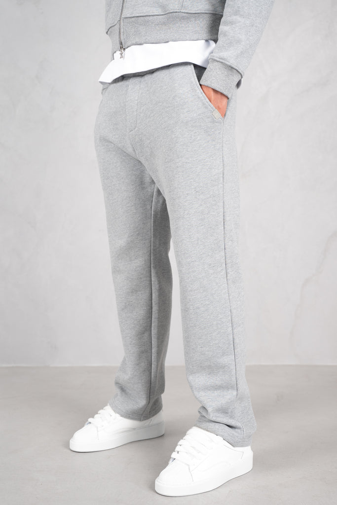 Premium Daily Boxy Double Zip Hoodie - Grey