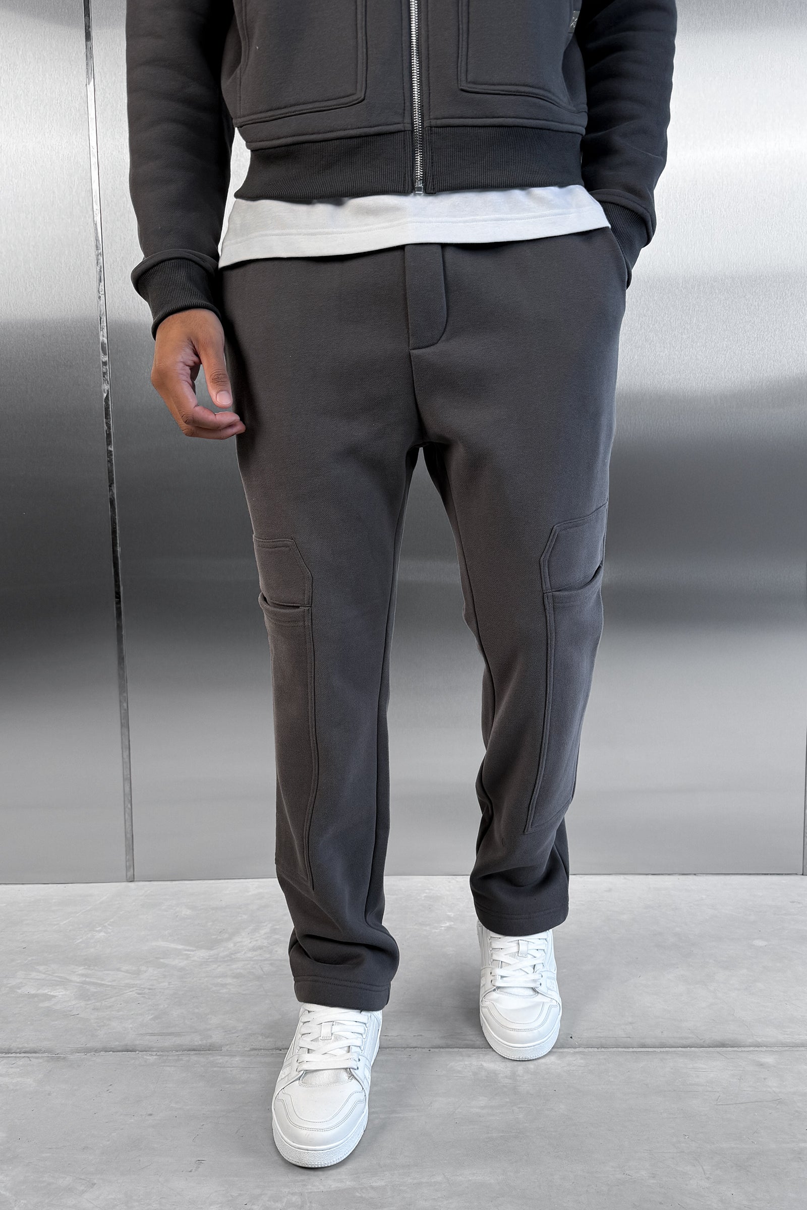 Carpenter Straight Leg Jogger - Charcoal
