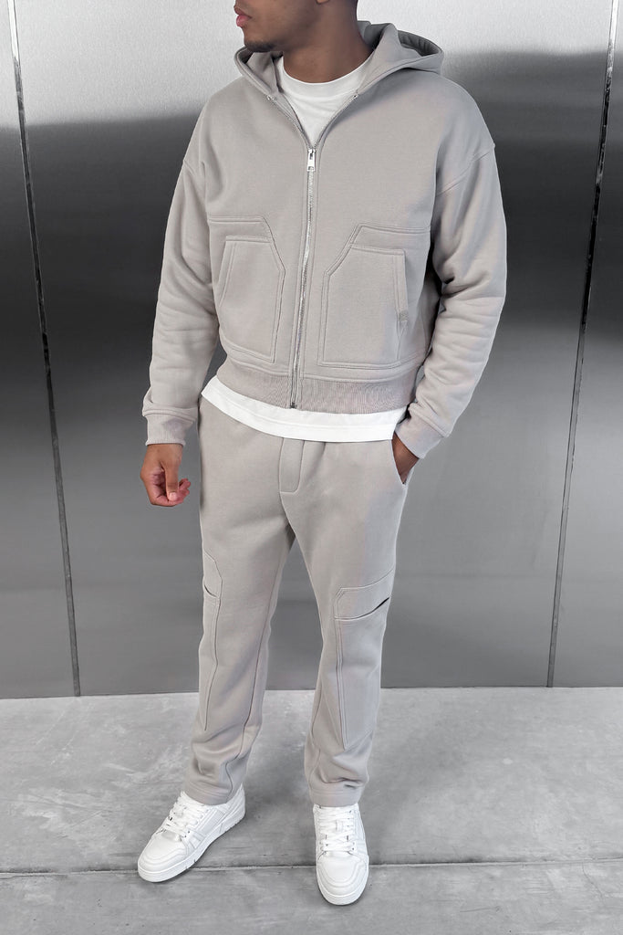 Boxy Carpenter Hoodie - Grey