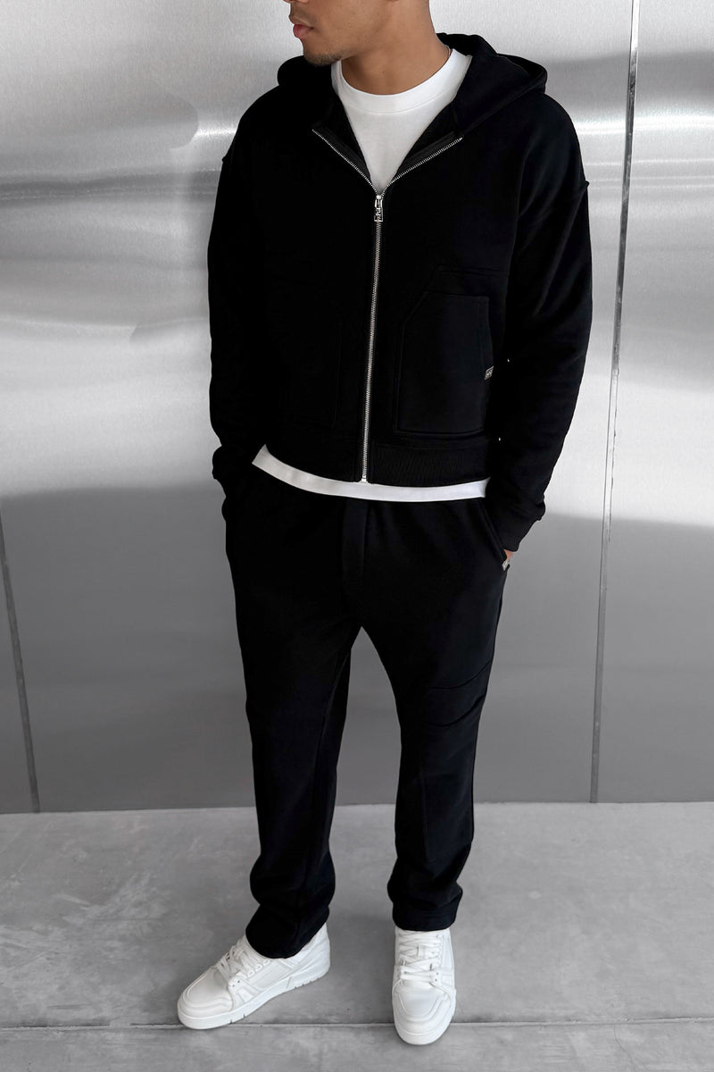 Carpenter Straight Leg Jogger - Black