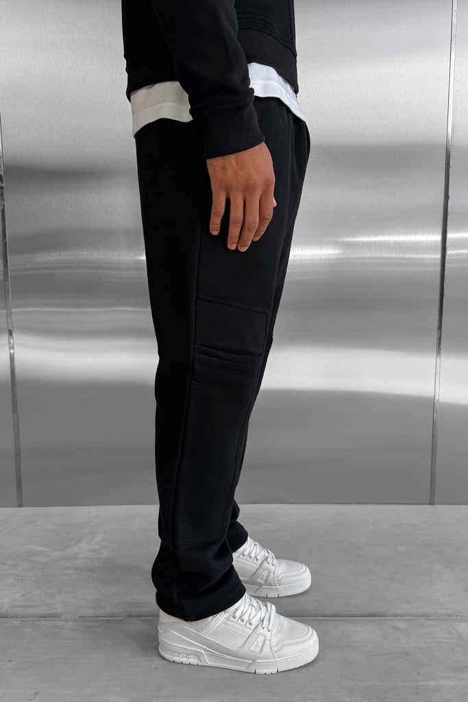 Carpenter Straight Leg Jogger - Black