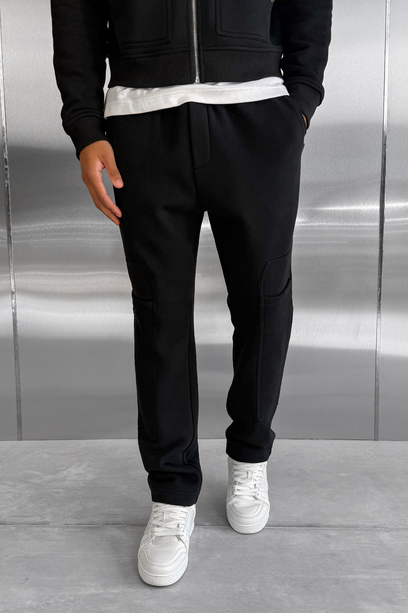 Carpenter Straight Leg Jogger - Black