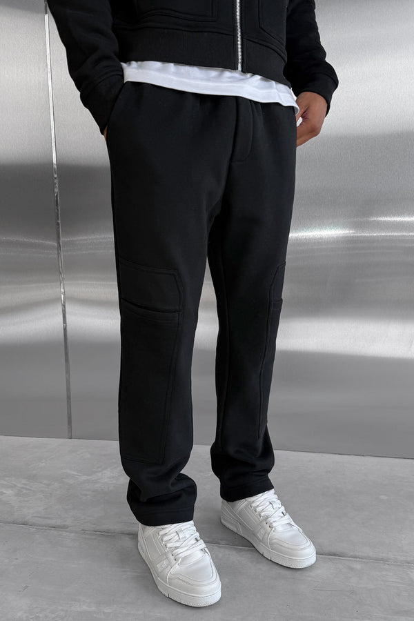 Carpenter Straight Leg Jogger - Black