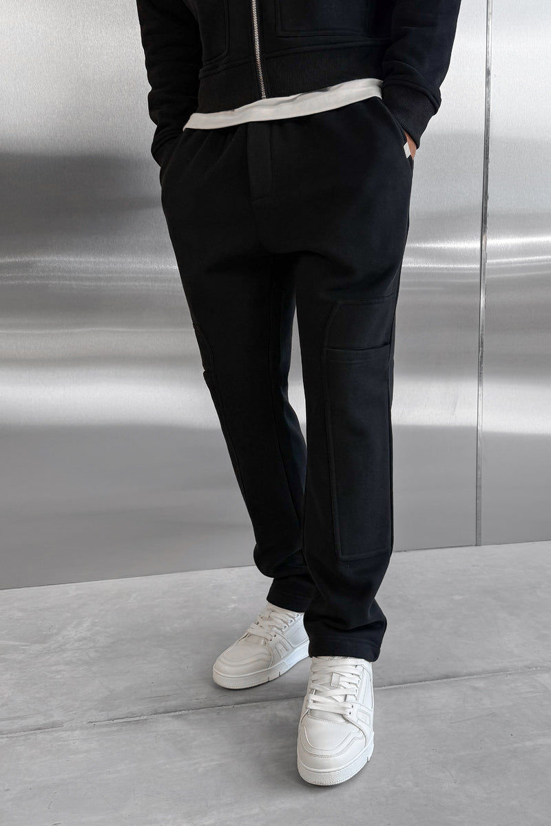Carpenter Straight Leg Jogger - Black