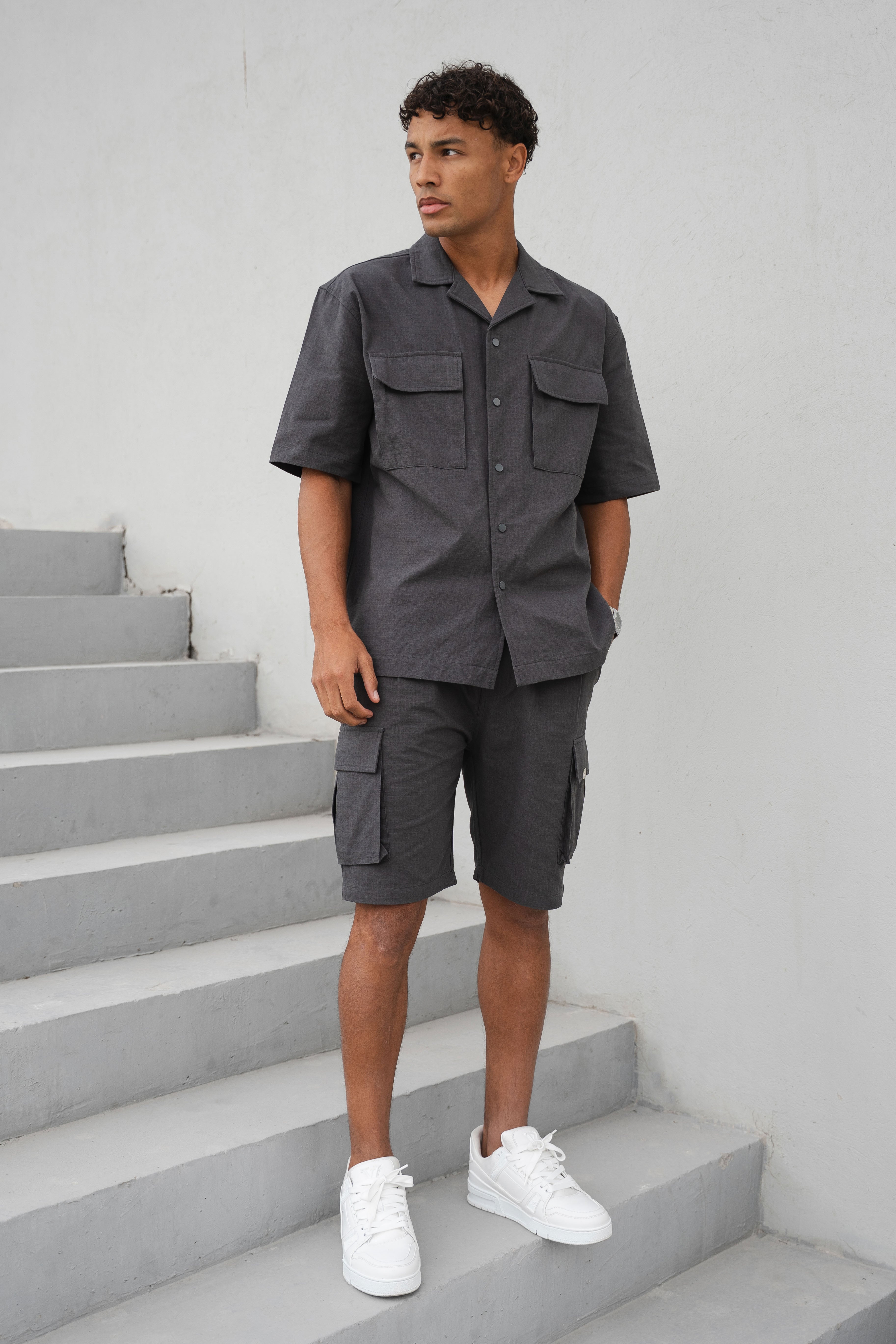 Ripstop Cargo Shorts - Charcoal