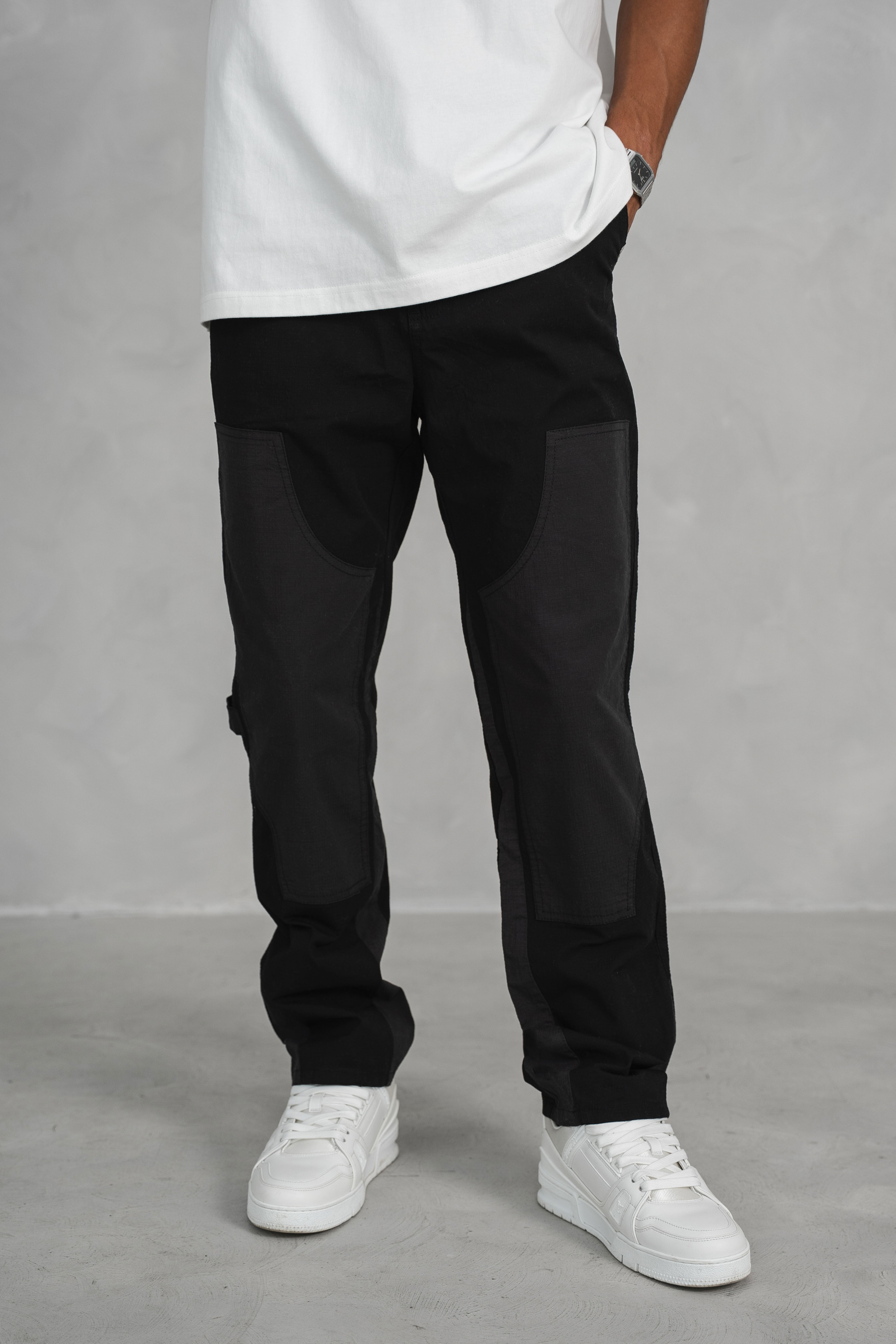 Carpenter Rip Stop Cargo Pant - Black