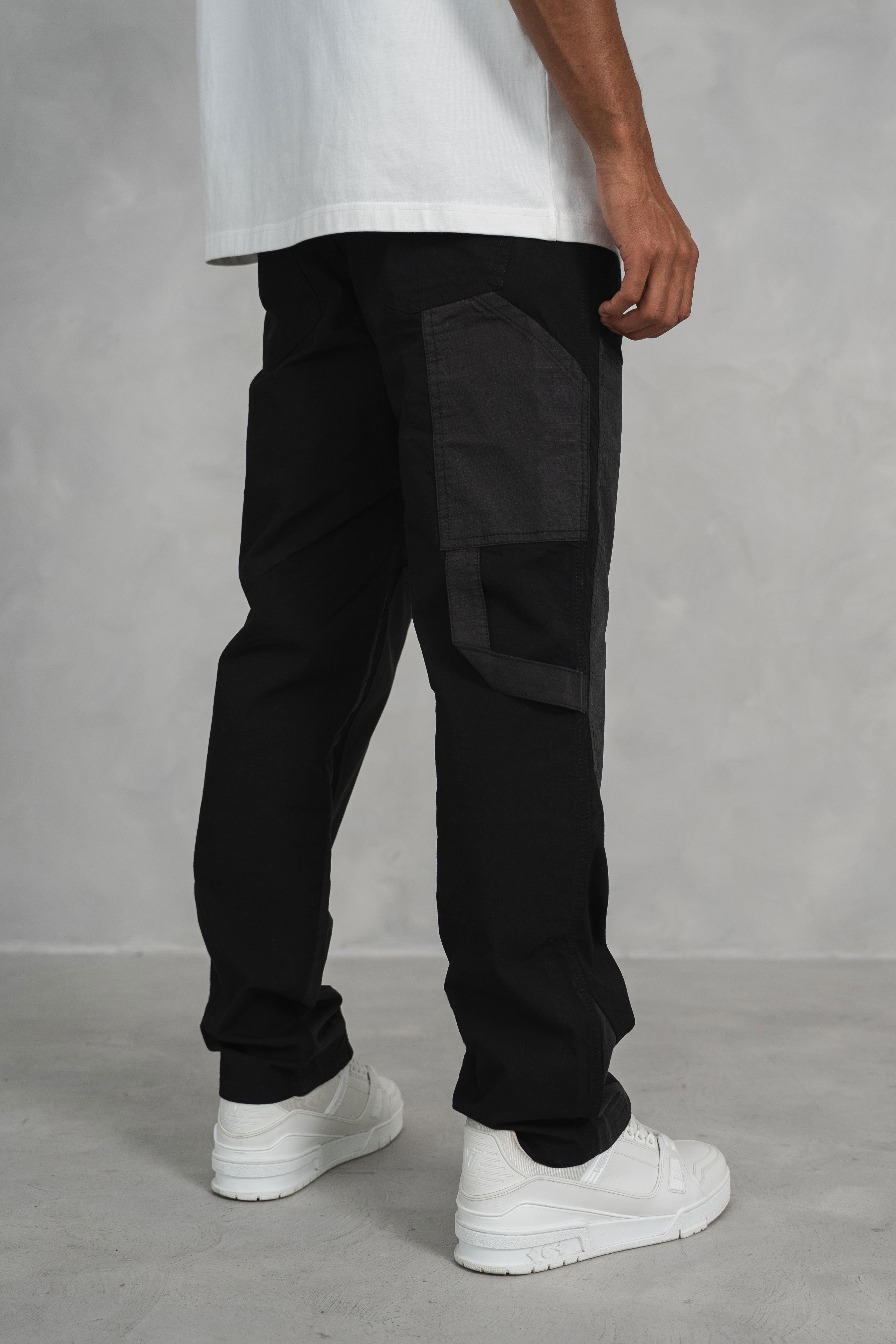 Carpenter Rip Stop Cargo Pant - Black