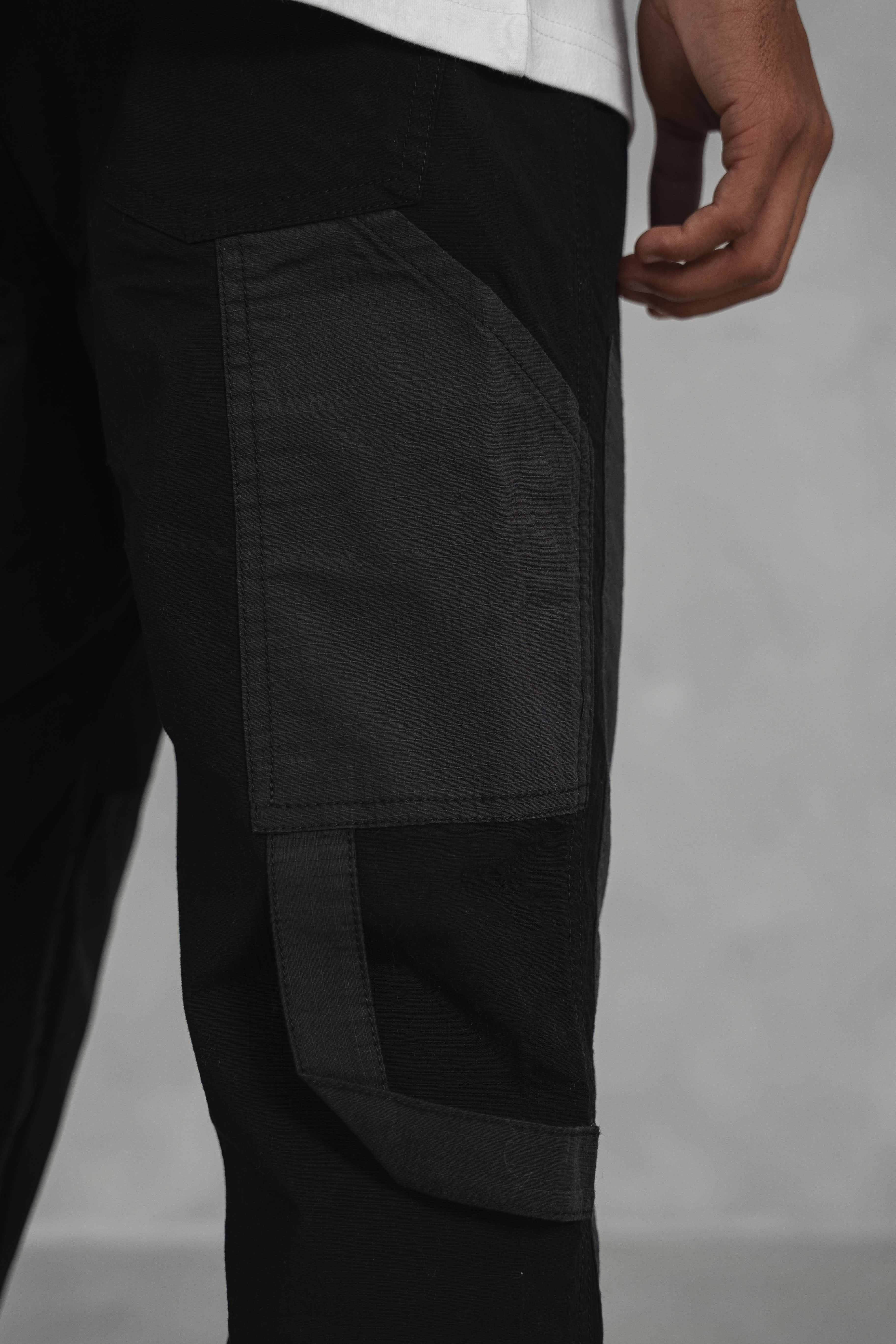 Carpenter Rip Stop Cargo Pant - Black