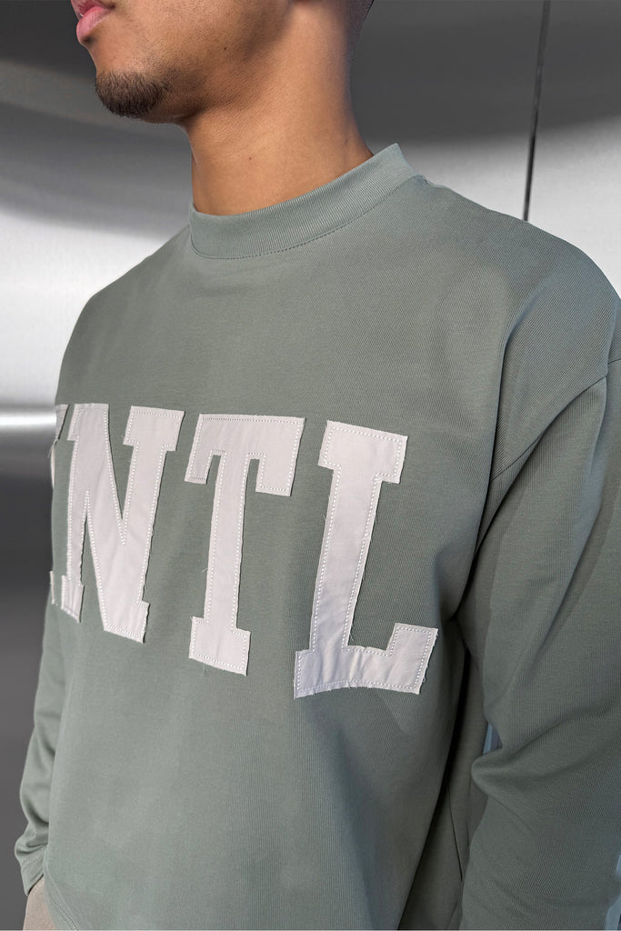 INTL Boxy Long Sleeve T-Shirt - Khaki