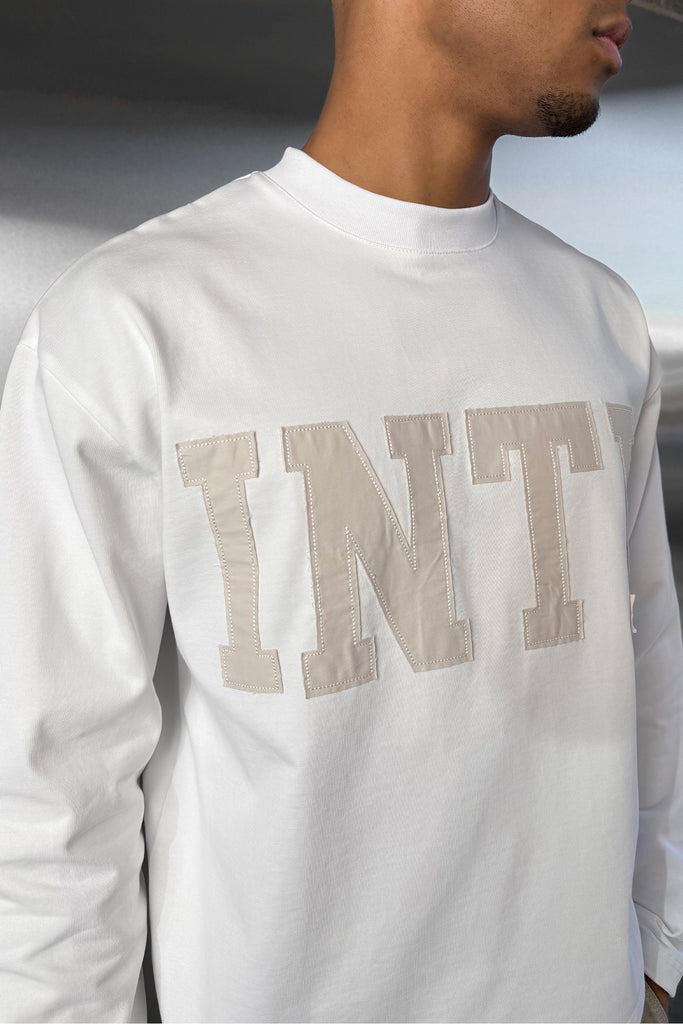 INTL Boxy Long Sleeve T-Shirt - White
