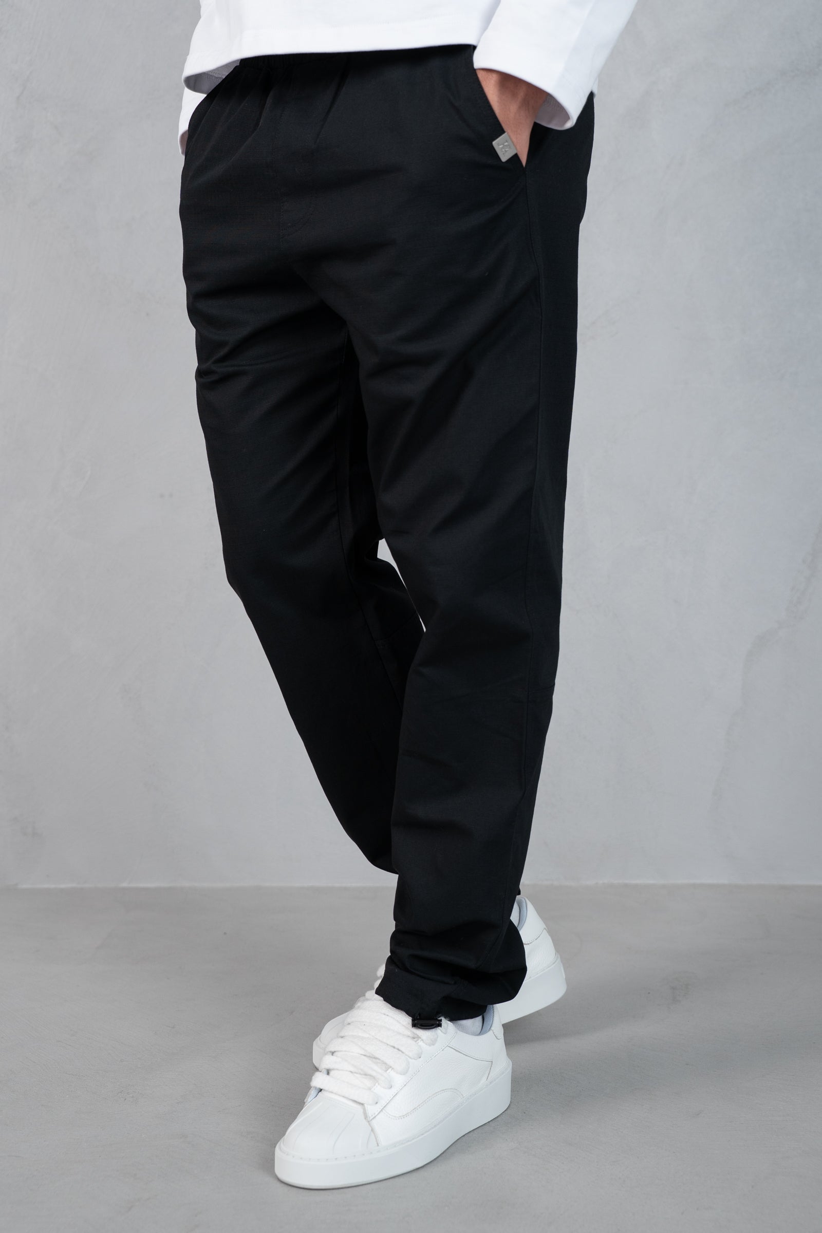 Essential Ripstop Straight Leg Cargo Pant - Black