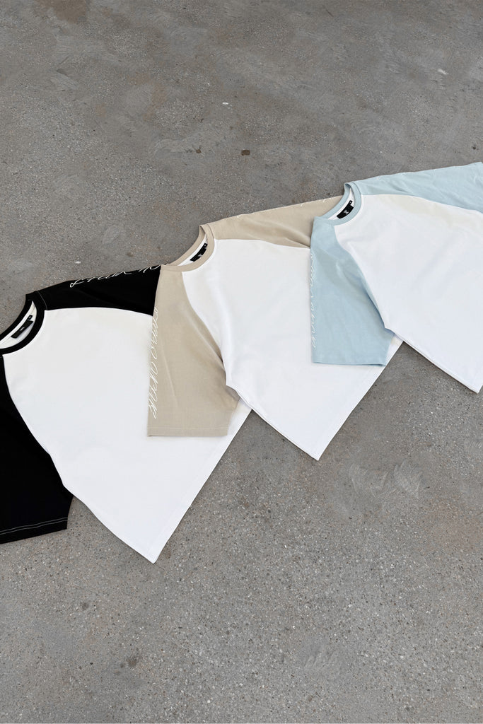 Scripture Raglan Boxy T-Shirt - White/Ecru