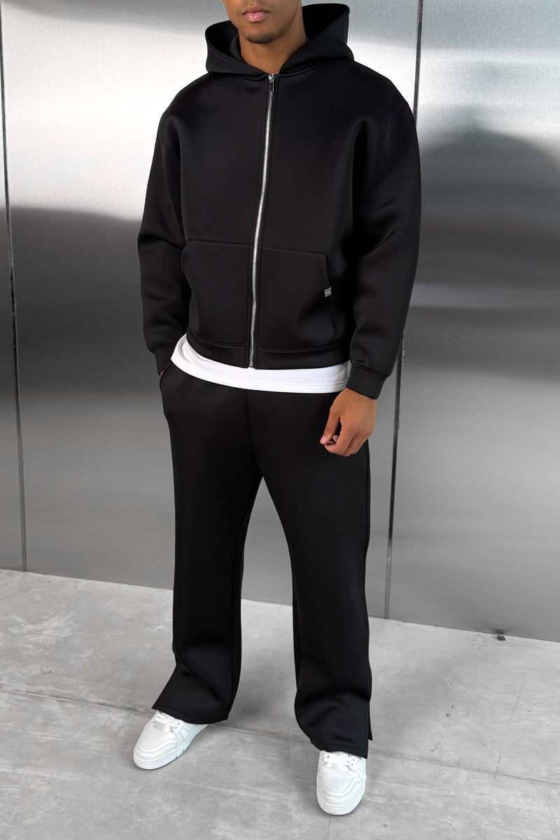 Scuba Split Hem Jogger - Black