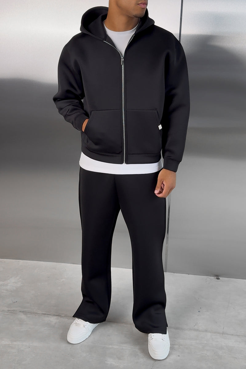Scuba Split Hem Jogger - Black