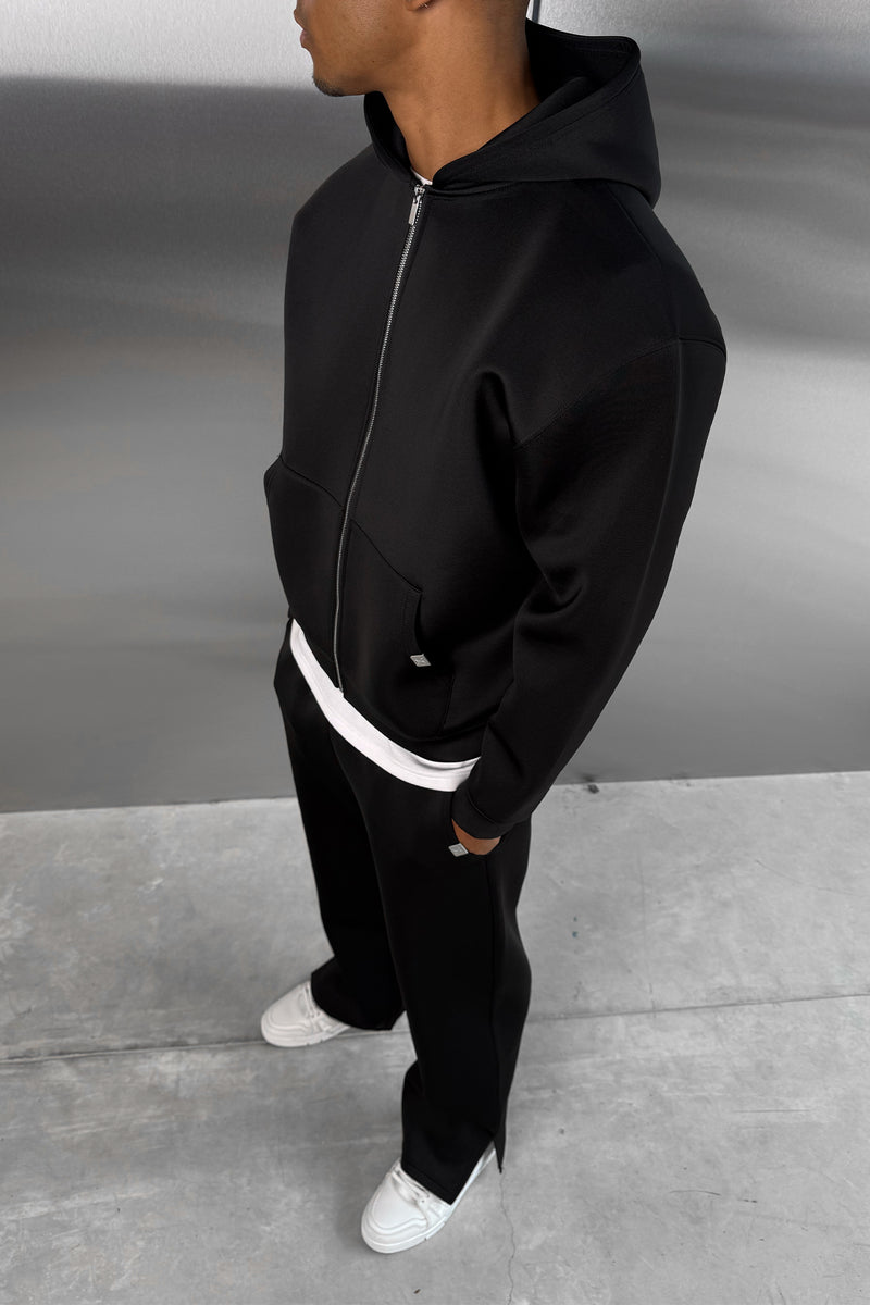 Scuba Split Hem Jogger - Black