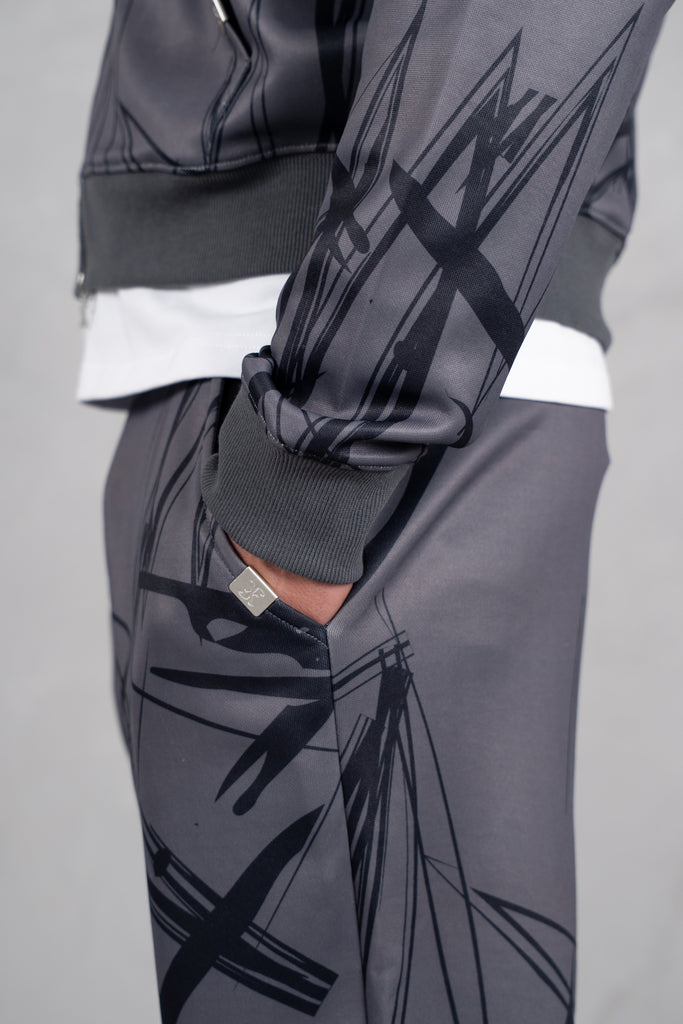 Sketch Boxy Hoodie - Black