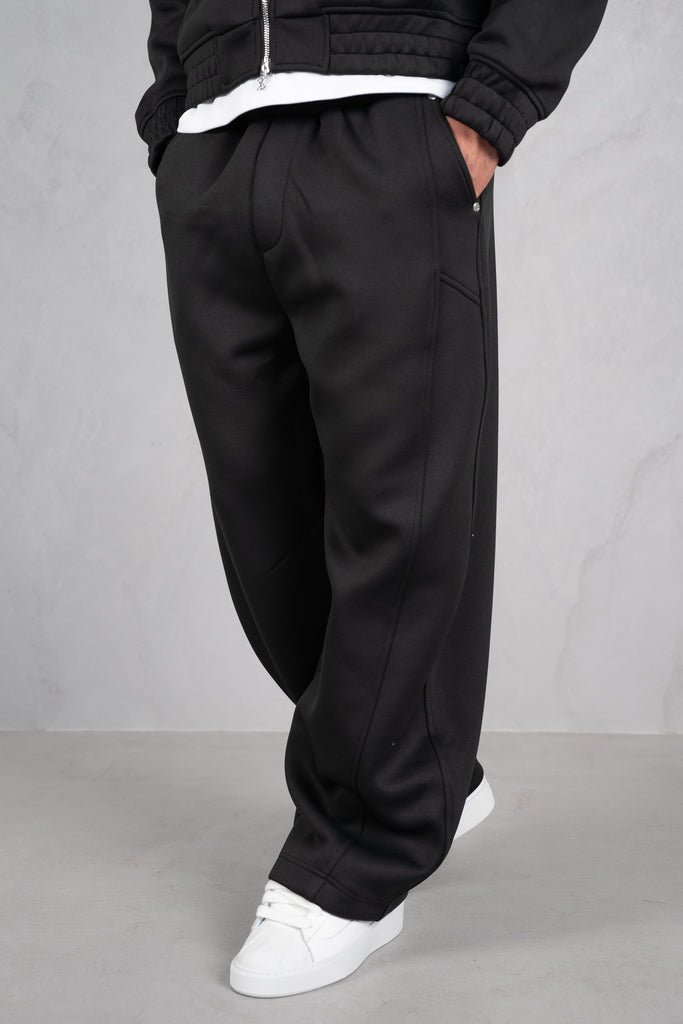 Brushed Scuba Carpenter Jogger - Black