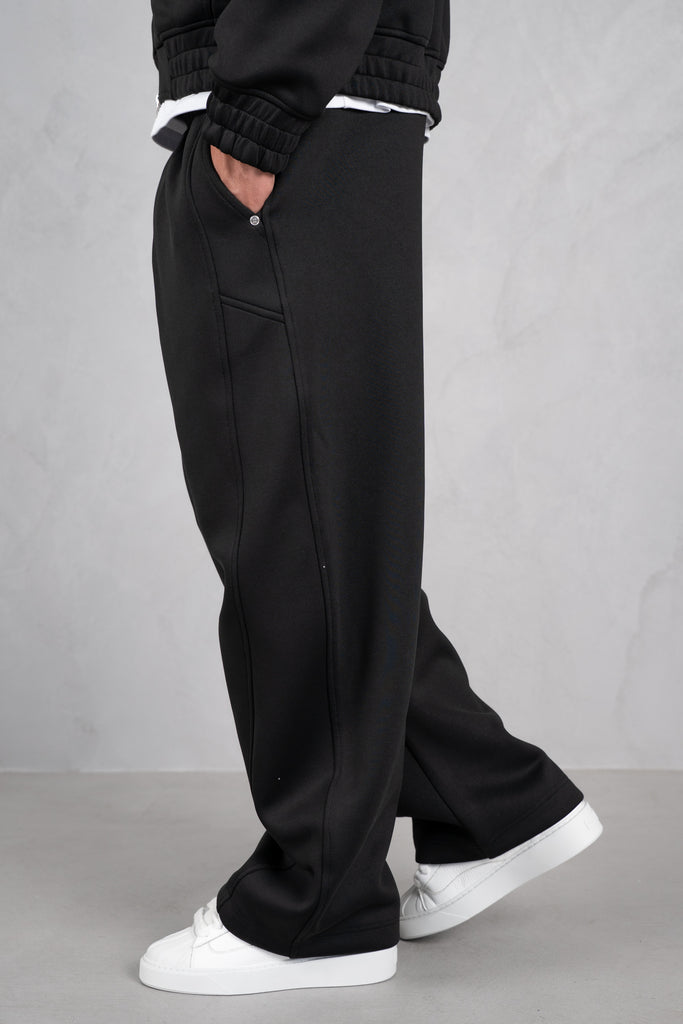 Brushed Scuba Carpenter Jogger - Black