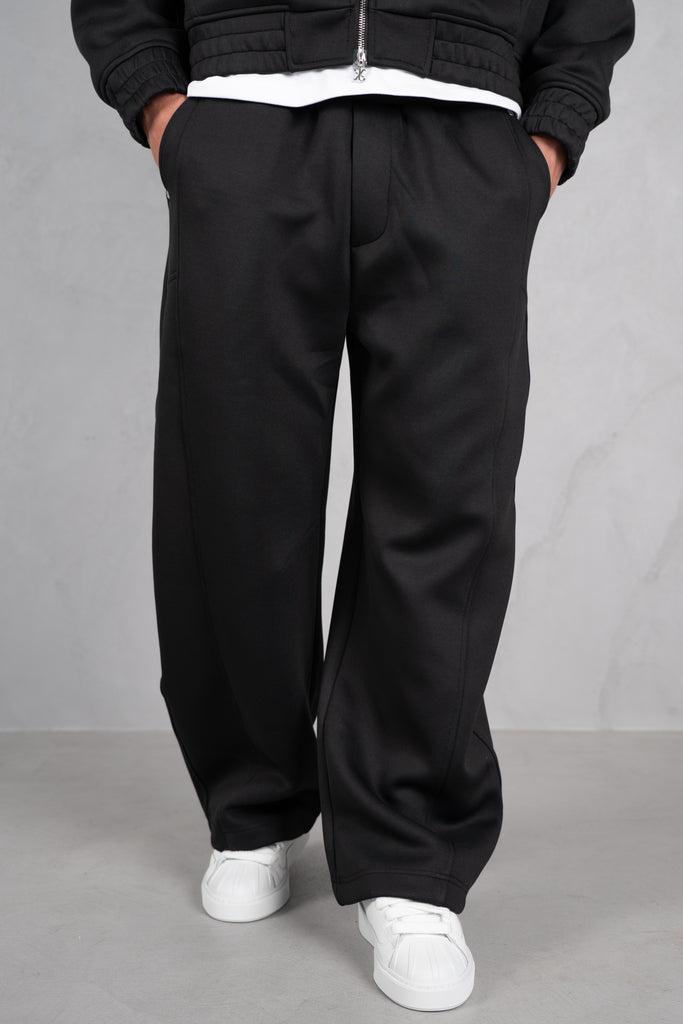 Brushed Scuba Carpenter Jogger - Black