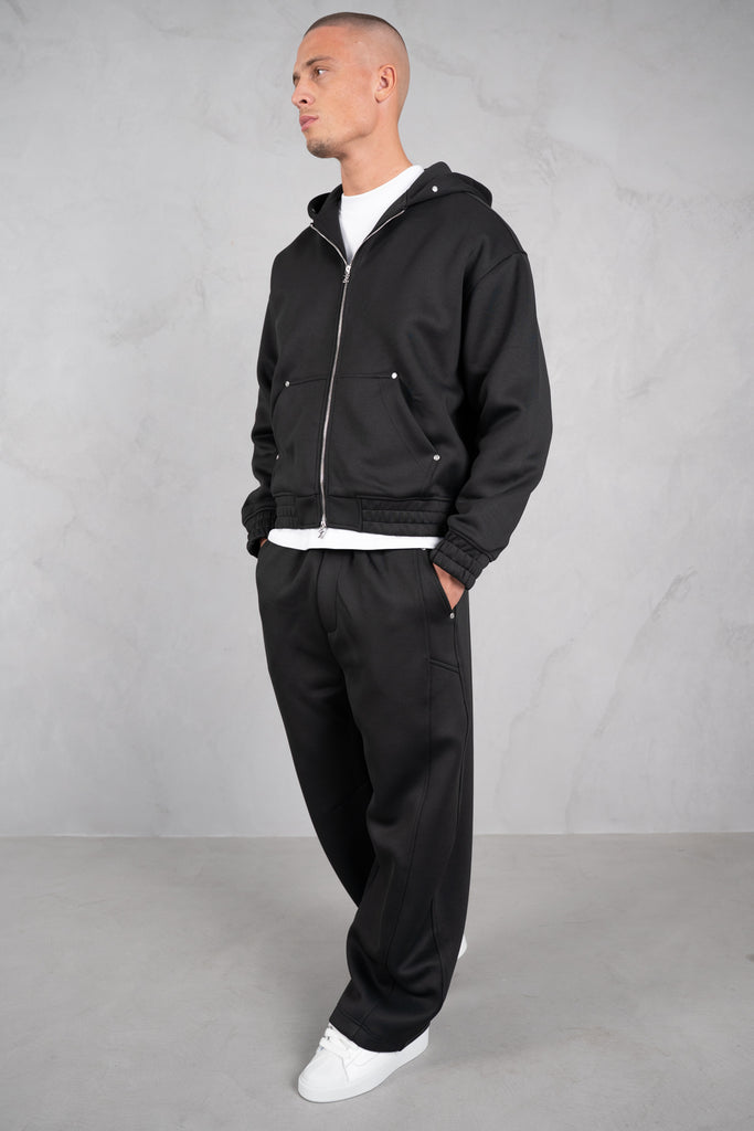Brushed Scuba Carpenter Jogger - Black